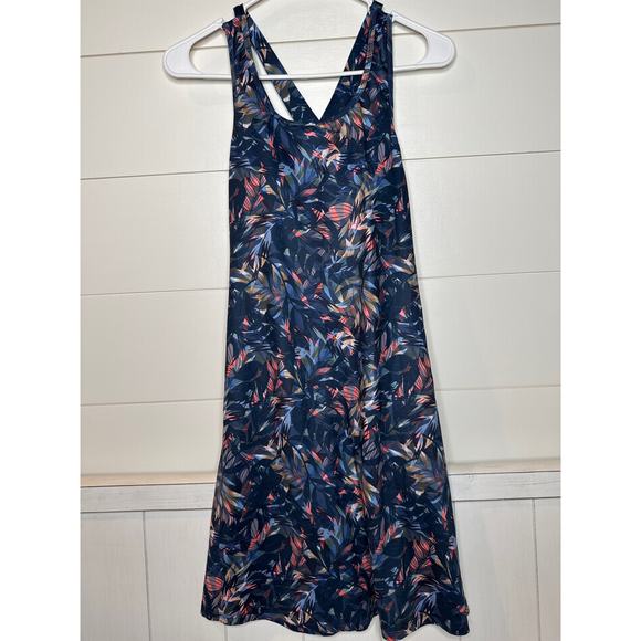 Kyodan Outdoor Athletic Dress Blue Floral, Built In Bra, Dress Size SMALL, NWT! - Picture 1 of 4